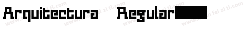 Arquitectura Regular字体转换
